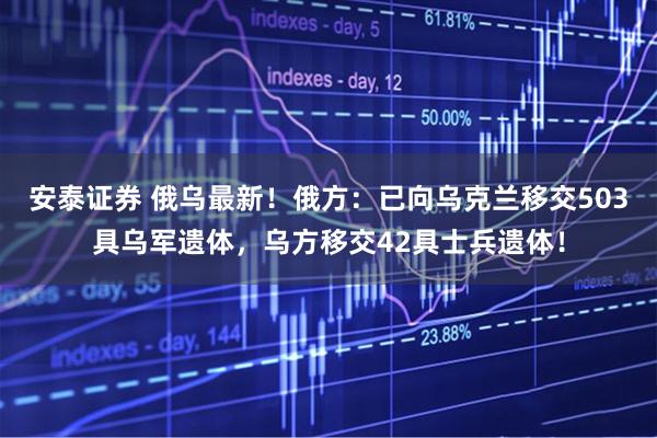安泰证券 俄乌最新！俄方：已向乌克兰移交503具乌军遗体，乌方移交42具士兵遗体！