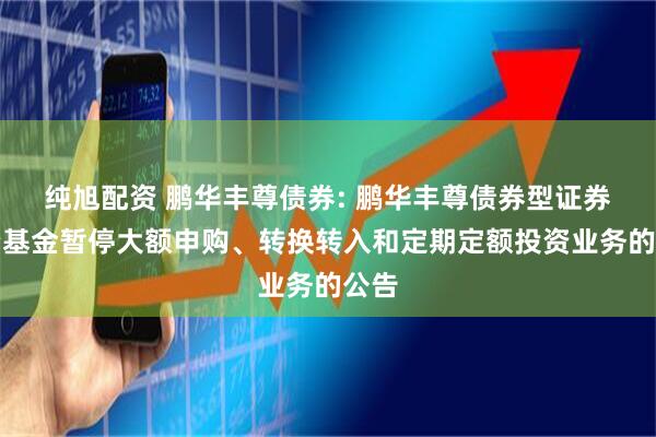 纯旭配资 鹏华丰尊债券: 鹏华丰尊债券型证券投资基金暂停大额申购、转换转入和定期定额投资业务的公告