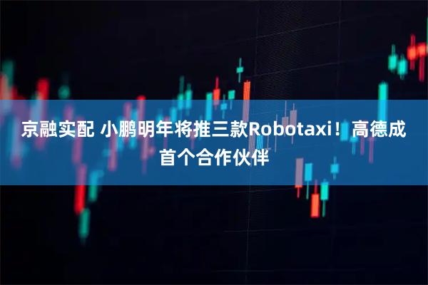 京融实配 小鹏明年将推三款Robotaxi!高德成首个合作伙伴
