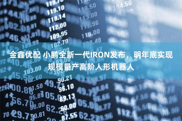 金鑫优配 小鹏全新一代IRON发布,明年底实现规模量产高阶人形机器人