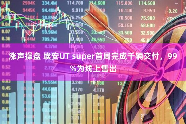 涨声操盘 埃安UT super首周完成千辆交付,99%为线上售出